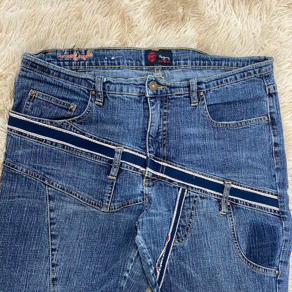 Vintage Pepe Distressed Patchwork Jeans - Picture 5 of 11